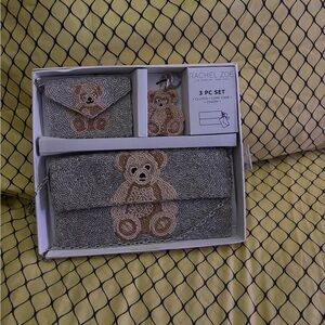 Rachel Zoe Gray Teddy Bear 3-Piece Set